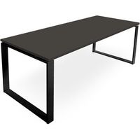 mesa marco cerrado 140x60 cm gris grafito