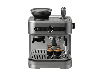 Cafetera express - Philips Barista Brew PSA3228/01, Molinillo integrado, Prensador calibrado premium, doble container de café, Capacidad 2,3l, 15 bar.