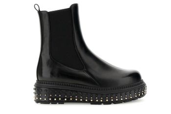 botines cepillados con elástico lateral black 39