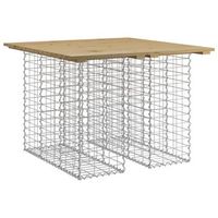banco jardin  banco de exterior  silla de jardin cesta gaviones madera pino impregnada 100x102x72cm
