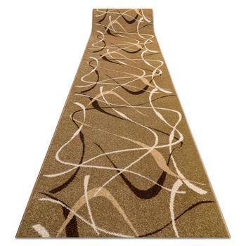Alfombra De Pasillo Karmel Fryz - Choco Marrón Claro 70 Cm 70x520 Cm