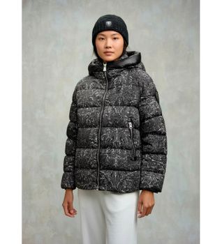 Blauer para mujer. 25WBLDC03347 Abrigo Liberty Print Down negro (L), Casual, Poliamida