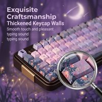 juego de teclas pbt premium de 120 unidades altura cherry sublimacion termica completa resistentes al desgaste compatibles con teclados mecanicos de 61 a 108 teclas