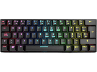 teclado gaming - krom kluster rgb bluetooth usb retroiluminacion mecanico diseno mini negro