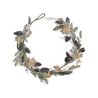 guirnalda verde negro plateado dorado 150 cm material sintetico navidad terrassa