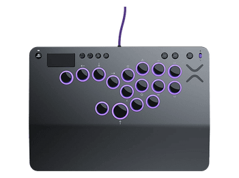 Mando PS5 - Turtle Beach Victrix™ Pro KO™ Leverless Fight Stick, Para PlayStation®, Con Cable, Iluminación RGB, Gris