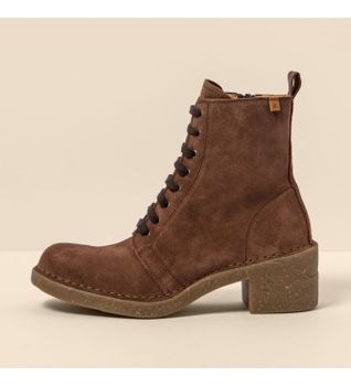 El Naturalista para mujer. 2566012FQ005_012 Botines de piel marrón -altura tacón: 5,5cm- (42), 5 a 8cm, Casual