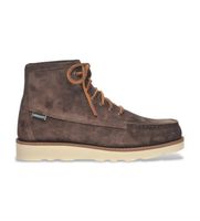sebago para hombre 76111sw botines de piel tala marron 42 plano cordones casual