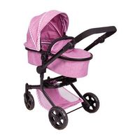 cochecito de muneca 2 en 1 trend rosa