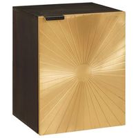 mueble de cuarto de bano negro y dorado 38 x 33 x 48 cm vidaxl