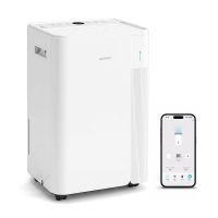 costway deshumidificador 3-en-1 con wifi inteligente secado de ropa capacidad 20 ldia deposito 4 l silencioso para 30 m 305 x 235 x 50 cm blanco