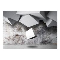papel pintado 3d - geometric rain 350x245 cm