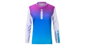 Maillot de manga larga para mujer kenny charger blanco azul