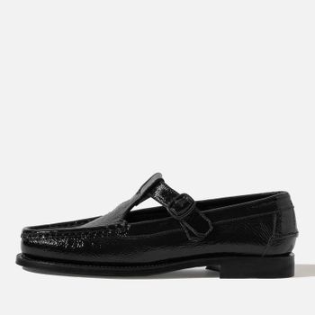 Hereu Women's Alber Crinkled Patent Leather Flats - UK 4