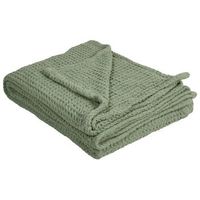 colcha de algodon relieve gofre textiles sala de estar dormitorio 150 x 200 cm verde chagyl