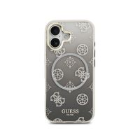 guess funda para iphone 17 r carcasa pctpu con magsafe peonia negra con brillos diseno elegante y ajuste preciso