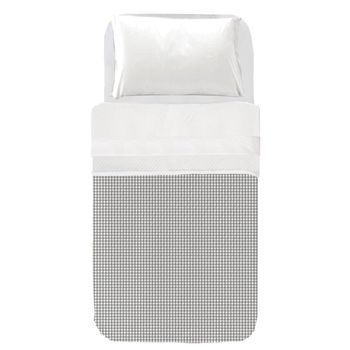 Cubrecama Infantil Vichy Gris -  Cama 90x200 (190x280)