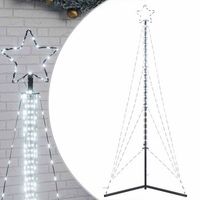 arbol de navidad  decoraciones de navidad led 483 leds blanco frio 240 cm