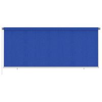 persiana enrollable de exterior 355anchox140altocm azul hdpe vidaxl