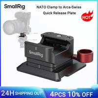 smallrig abrazadera nato a placa de liberacion rapida arca-swiss con abrazadera nato compatible con tripodes para arca-type -md4857