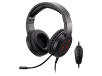 auriculares gaming - acer nitro headset 310 con cable microfono omnidireccional cancelacion de ruido enc virtual 71 surround sound negro