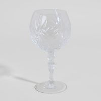 vaso de coctel de cristal tallado transparente