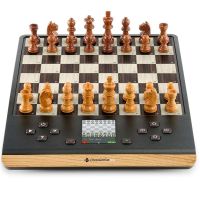 tablero de ajedrez electronico millennium m818 con piezas de madera magneticas