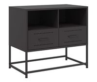 mueble para tv - mueble tv - mesa de tv de acero negro 68x39x605 cm