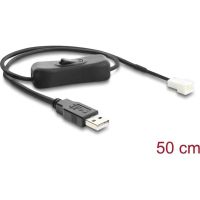 cable adaptador usb 20 a 3 pin delock 50 cm con interruptor
