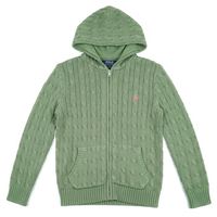 polo ralph lauren chaqueta de punto ls fz hood-sweater-full zip para nino