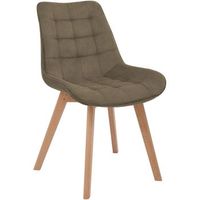 silla de comedor brook cord pana gris topo 63x53x84 cm clp