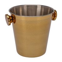 enfriador de champan en acero inoxidable dorado o20cm