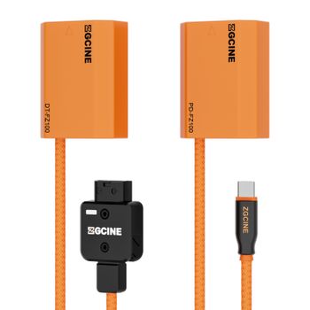 Cable adaptador de corriente extensible NP-FZ100, batería ficticia a adaptador de conector D-Tap tipo C para Sony A7III A7RIII A7SIII A7RM4 A9