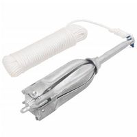 ancla plegable cuerda hierro fundido galvanizado plata 10 kg vidaxl