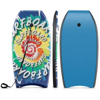 Costway Tabla de Cuerpo Ligera 84/94/104cm EPS Fondo HDPE Cola Crescent Doble Canal Correa Muñeca para Niños Adolescentes Adultos