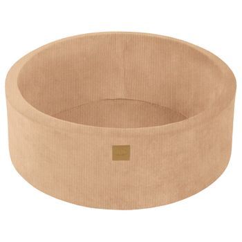 Piscina De Bolas De Terciopelo Color Arena 90x30cm Sin Bolas Meowbaby