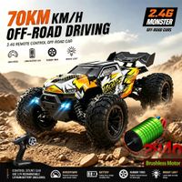 wltoys 16101pro 16102pro coche rc 4x4 70kmh motor sin escobillas de alta velocidad camioneta monstruo rc transmision metalica esc ipx4 todoterreno coche de control remoto 24g coches de carreras