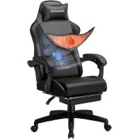 silla gaming gtplayer doble respaldo funda desmontable reposapies 150kg - negro