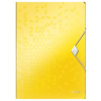 leitz 4599 wow carpeta de plastico cierrre elastico amarilla