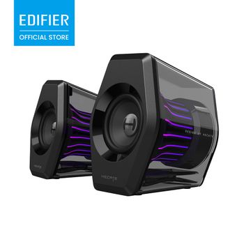 EDIFIER G2000 PRO Altavoces Gaming De Escritorio 2.0 32W Unidad De 3 Pulgadas Luz RGB Sonido Envolvente 7.1 Bluetooth 5.4 Entradas Varias Modos Musica Juego Pelicula Carcasa Transparente Bajos