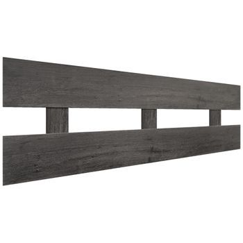 Dhome Cabecero Ceniza 150cm Horizontal Estilo Valla Madera Reciclada Dm Herrajes Incluidos (150cm Horizontal Valla, Ceniza)