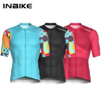 inbike 2024 jersey de ciclismo de verano para hombre manga corta secado rapido camiseta de ciclismo con 3 bolsillos cierre completo ropa de mtb