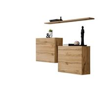 conjunto de muebles para sala switch sbi diseno color roble wotan