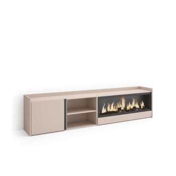 Mueble Tv Sedella-01 Con Chimenea Eléctrica Xxl