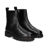 unisa botines planos mujer - negro talla 39