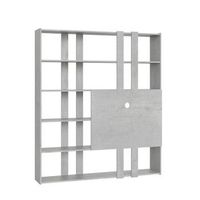estanteria kato h con soporte tv cemento