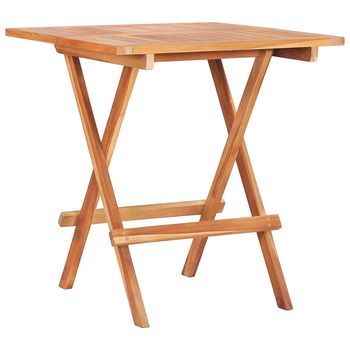 Mesa Y Sillas De Jardín Plegables 3 Uds | Conjunto De Mesa Y Sillas Madera Maciza De Teca