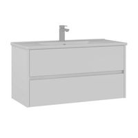 mueble para lavabo  - 100 x 45 x 52 cm - blanco mate