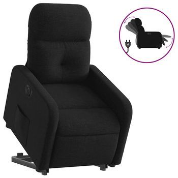 Sillón De Salón | Silla | Sillón Eléctrico Reclinable Elevable De Tela Negro