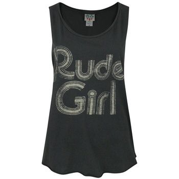 Junk Food Camiseta tirantes Rude Girl para mujer